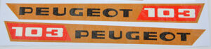 Tankstickerset Peugeot 103