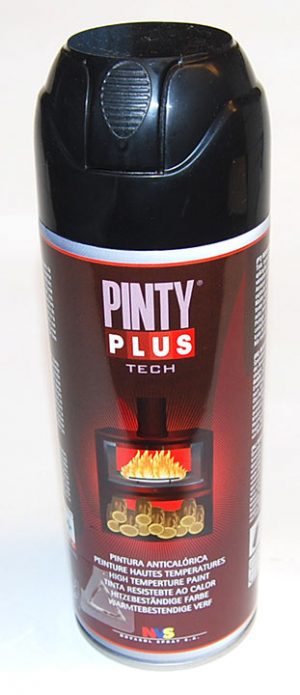 Spuitbus mat zwart hittebestendig 400ml