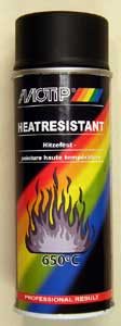Motip Zwart hittebestendig 400ML