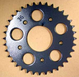 Achtertandwiel 36T 1/4 (420) Kreidler