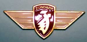 Embleem met logo rood Zündapp