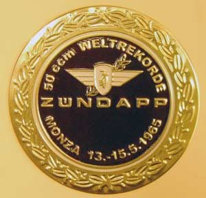 Tankembleem Monza zwart Zündapp