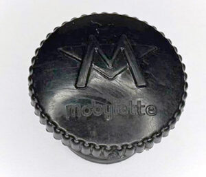 Tankdop Zwart ø30mm opdruk Mobylette