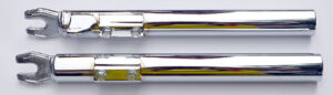 Voorvork onderpoten L+R verchroomd Peugeot 103 SP, SPX