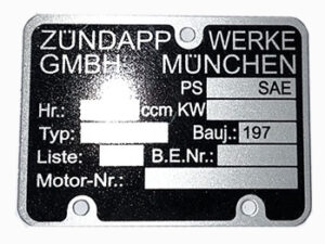 Motorblok type plaatje 197... Zundapp