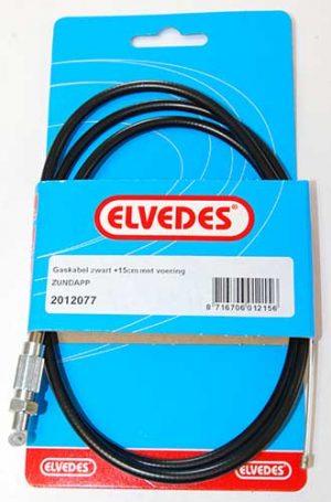 Gaskabel zwart 97cm compleet Zündapp
