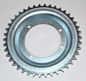 Achtertandwiel 42T, rond 81, 4 gaten Mobylette