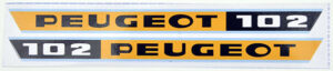 Tankstickerset Peugeot 102