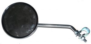 Spiegel chroom 10cm met stuurklem