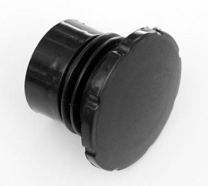 Tankdop 40mm zwart kunststof Mobylette