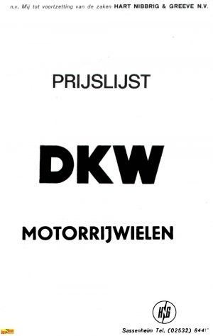 DKW Prijslijsten