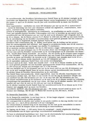 Kreidler Persconferentie 1965