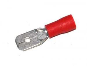 Kabelstekker man rood 6,3mm