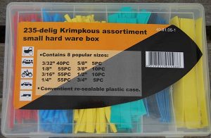 Krimpkous set, box, doos, 235 stuks