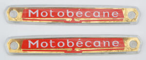 Tankembleemset rood/goud Motobecane