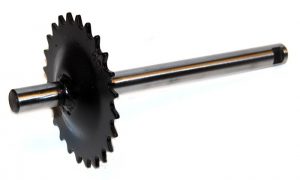 Trapas 16 x 215mm, 24T zwart, Peugeot 103