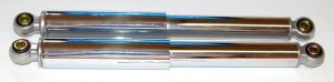 Schokbrekers 320mm verchroomd per paar Peugeot, Mobylette