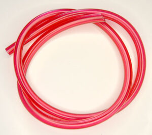 Benzineslang 4,5 x 7,5mm rood, per meter