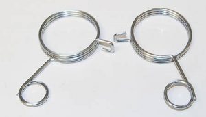 Set klemveren voor harmonicarubbers voorvork Peugeot 103