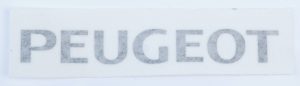 Sticker/transfer zwart 14,5x19cm Peugeot