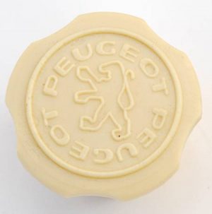 Tankdop creme 30mm Peugeot 103