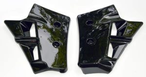 Radiator Kappen zwart Magnum Racing XR, Passion Mobylette